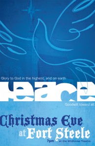 2010 Fort Steele Christmas poster