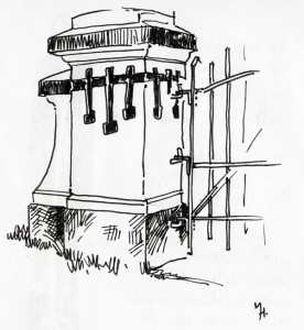 Gate Pillare at St. Eugene Mission, BC.