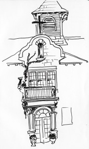 Façade at St. Eugene Mission, BC.