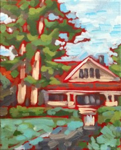 acrylic on canvas whiterock beach